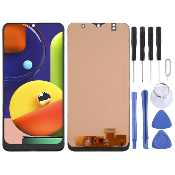 Pantalla LCD incell y ensamblaje completo del digitalizador para Galaxy A30 / A50 / A50s (no admite identificación de huellas dactilares)