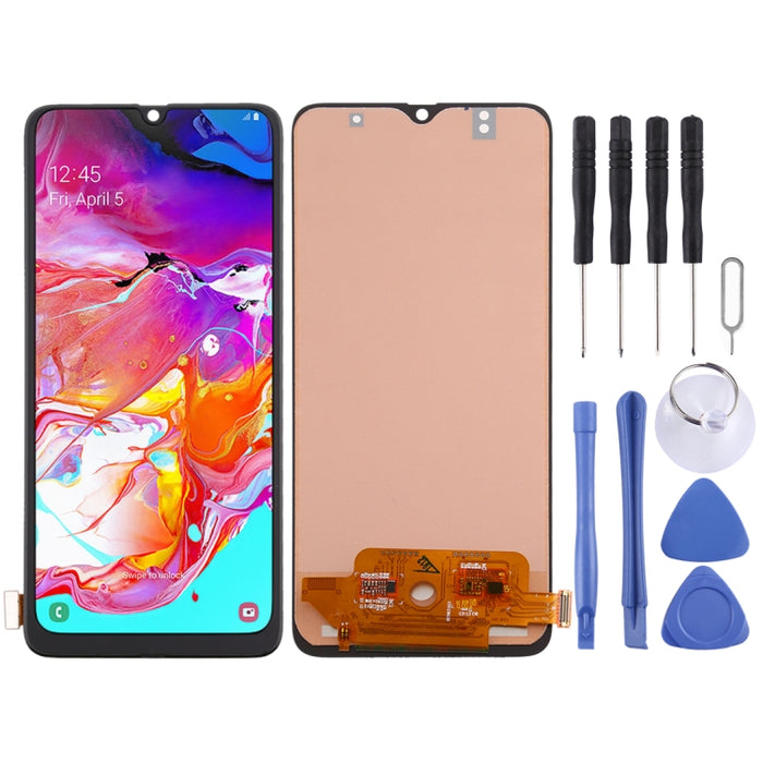 Pantalla LCD incell y ensamblaje completo del digitalizador para Galaxy A70 (no admite identificación de huellas dactilares)