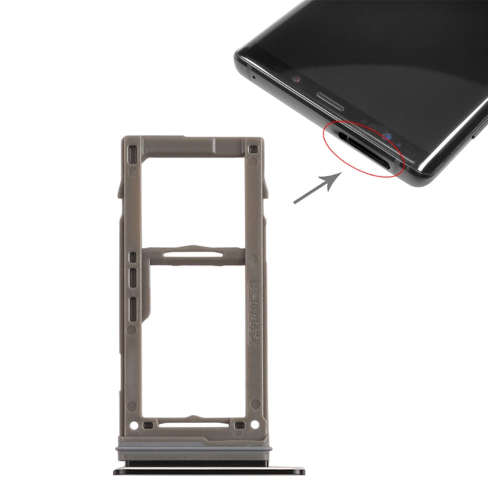 Para Galaxy Note9 Bandeja de tarjeta SIM + Bandeja de tarjeta Micro SD