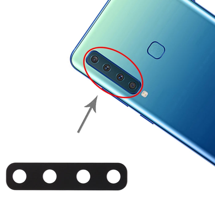 Para Galaxy A9 (2018) A920F/DS 10 piezas Lente de cámara trasera