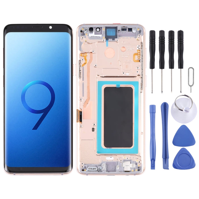 Pantalla LCD y digitalizador de montaje completo con marco para Galaxy S9 / G960F / DS / G960U / G960W / G9600