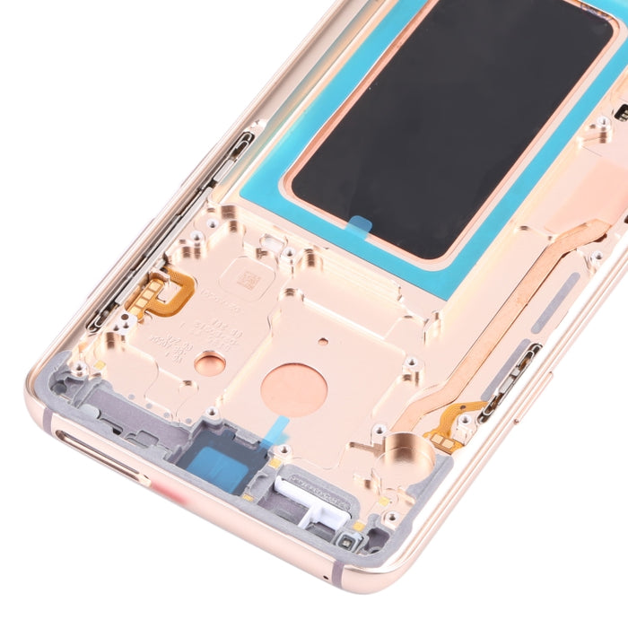 Pantalla LCD de material Super AMOLED y ensamblaje completo del digitalizador con marco para Galaxy S9+ / G965F / G965F / DS / G965U / G965W / G9650