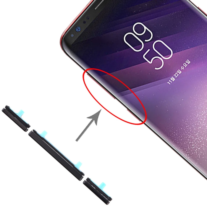 Para Galaxy S8 / Galaxy S8+ Juego de 10 teclas laterales
