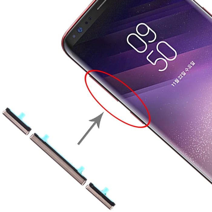 Para Galaxy S8 / Galaxy S8+ Juego de 10 teclas laterales