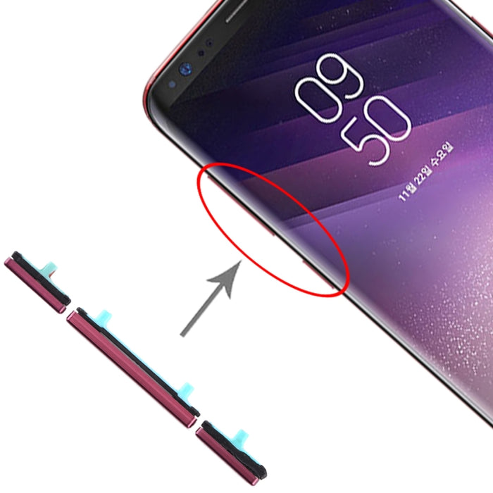 Para Galaxy S8 / Galaxy S8+ Juego de 10 teclas laterales