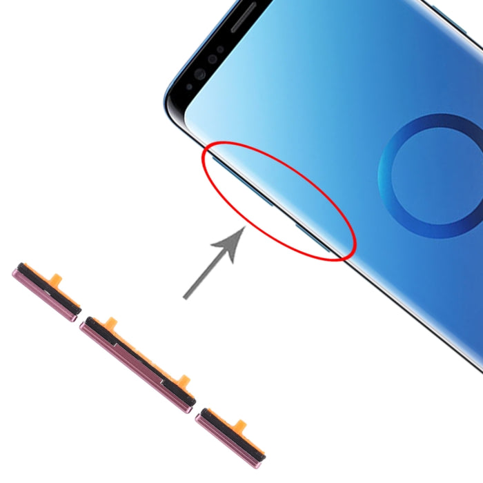 Para Galaxy S9 / Galaxy S9+ Juego de 10 teclas laterales