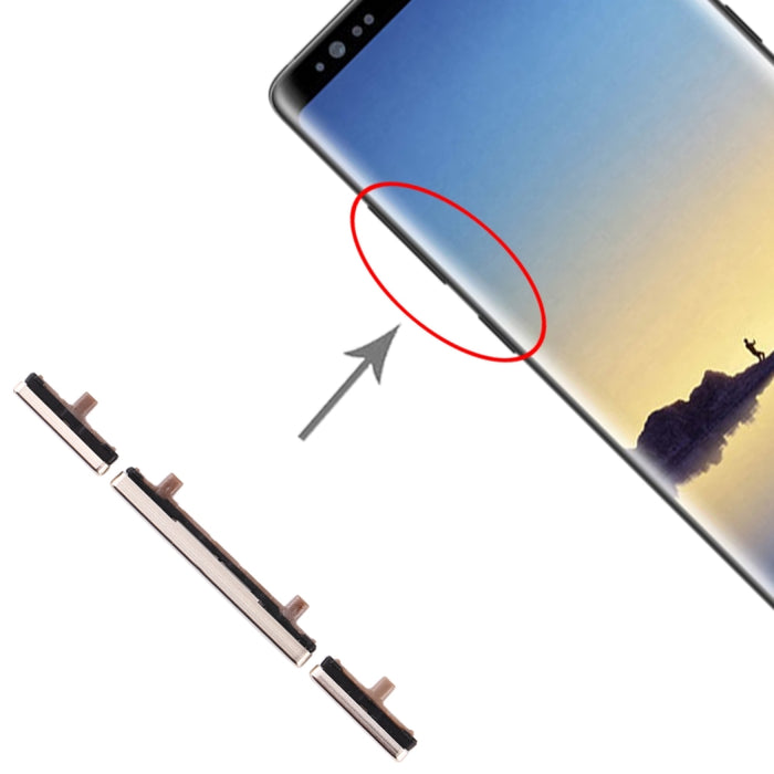 Para Galaxy Note 8 10 Establecer teclas laterales