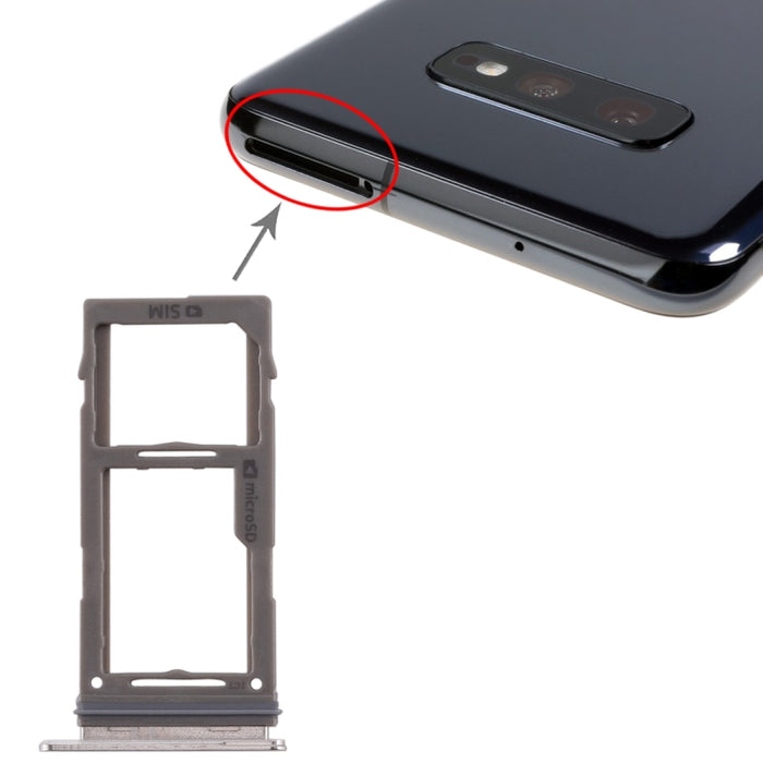 Para Samsung Galaxy S10+ / S10 / S10e Bandeja de tarjeta SIM + Bandeja de tarjeta Micro SD