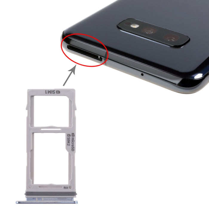 Para Galaxy S10+ / S10 / S10e Bandeja de tarjeta SIM + Bandeja de tarjeta SIM / Bandeja de tarjeta Micro SD