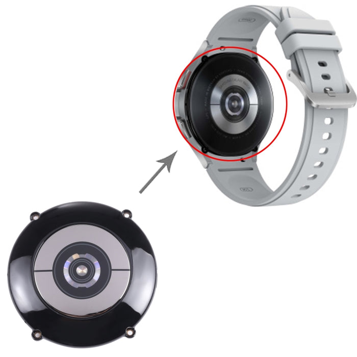 Carcasa trasera original con sensor de frecuencia cardíaca + módulo de carga inalámbrica para Samsung Galaxy Watch4 Classic 42mm SM-R880 R885