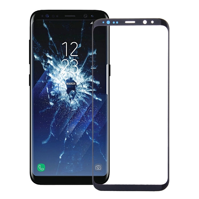 Para Samsung Galaxy S8+ Lente de cristal exterior de pantalla frontal con adhesivo ópticamente transparente OCA