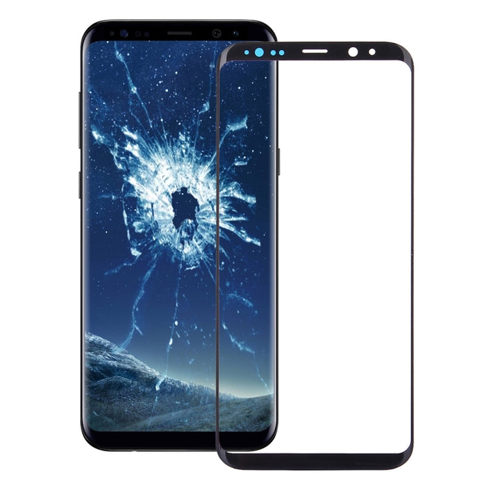 Para Samsung Galaxy S9 Lente de vidrio exterior de pantalla frontal con adhesivo ópticamente transparente OCA