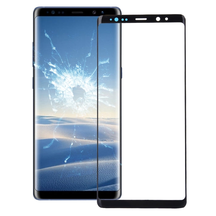 Para Samsung Galaxy Note 8 Lente de vidrio exterior de pantalla frontal con adhesivo ópticamente transparente OCA