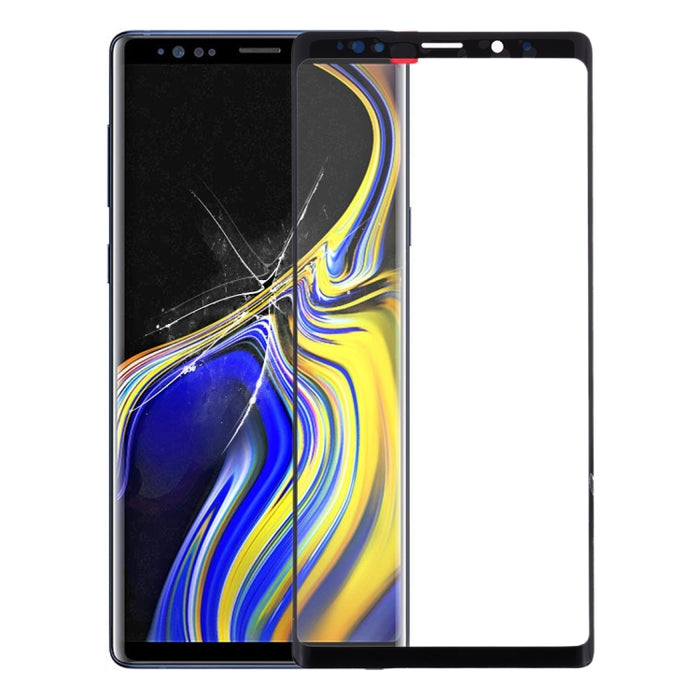 Para Samsung Galaxy Note9 Lente de vidrio exterior de pantalla frontal con adhesivo ópticamente transparente OCA