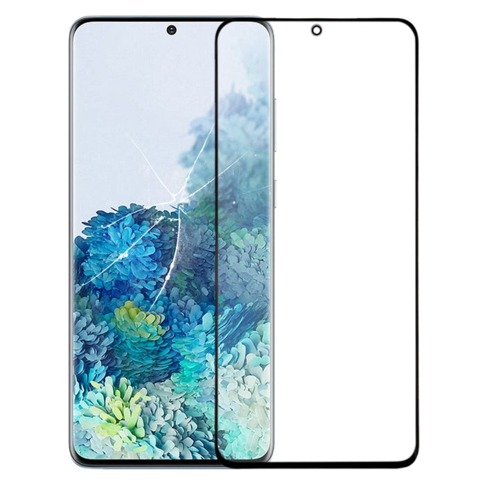 Para Samsung Galaxy S20 Lente de vidrio exterior de pantalla frontal con adhesivo ópticamente transparente OCA