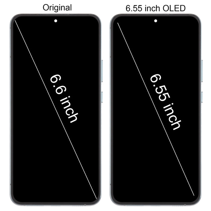 Para Samsung Galaxy S22+ 5G SM-S906B OLED Pantalla LCD Digitalizador Asamblea completa con marco