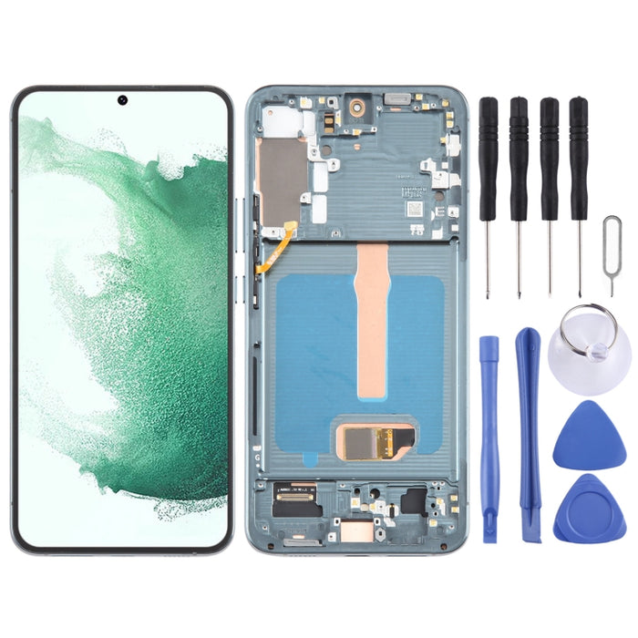 Para Samsung Galaxy S22+ 5G SM-S906B OLED Pantalla LCD Digitalizador Asamblea completa con marco