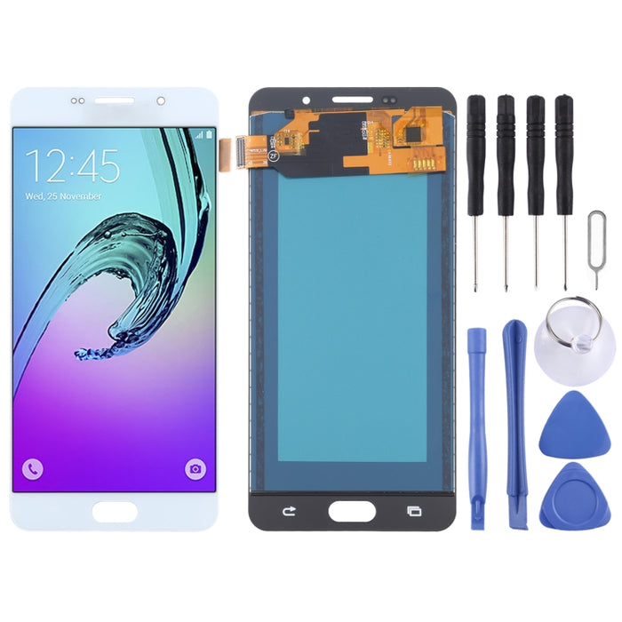 Pantalla LCD y digitalizador de montaje completo (material TFT) para Galaxy A7 (2016), A710F, A710F/DS, A710FD, A710M, A710M/DS, A710Y/DS, A7100