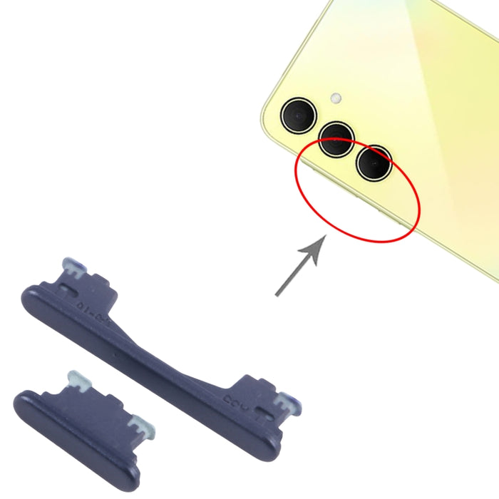 Para Samsung Galaxy A35 SM-A356B 10 piezas Botón de encendido original y botón de control de volumen