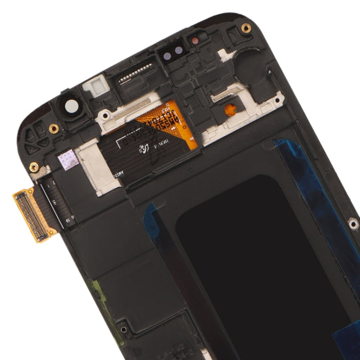 Pantalla LCD original y ensamblaje completo del digitalizador con marco para Samsung Galaxy S6 SM-G920F