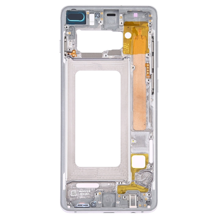 Para Samsung Galaxy S10+ Placa de bisel de marco medio con teclas laterales