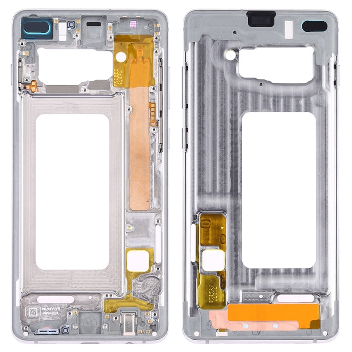 Para Samsung Galaxy S10+ Placa de bisel de marco medio con teclas laterales