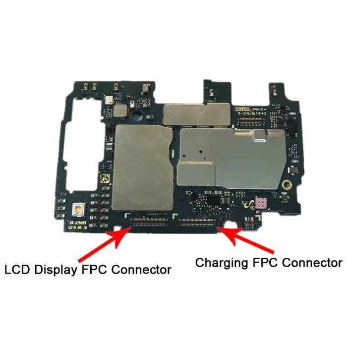 Para Samsung Galaxy A7 (2018) Conector FPC de pantalla LCD de placa base de 10 piezas