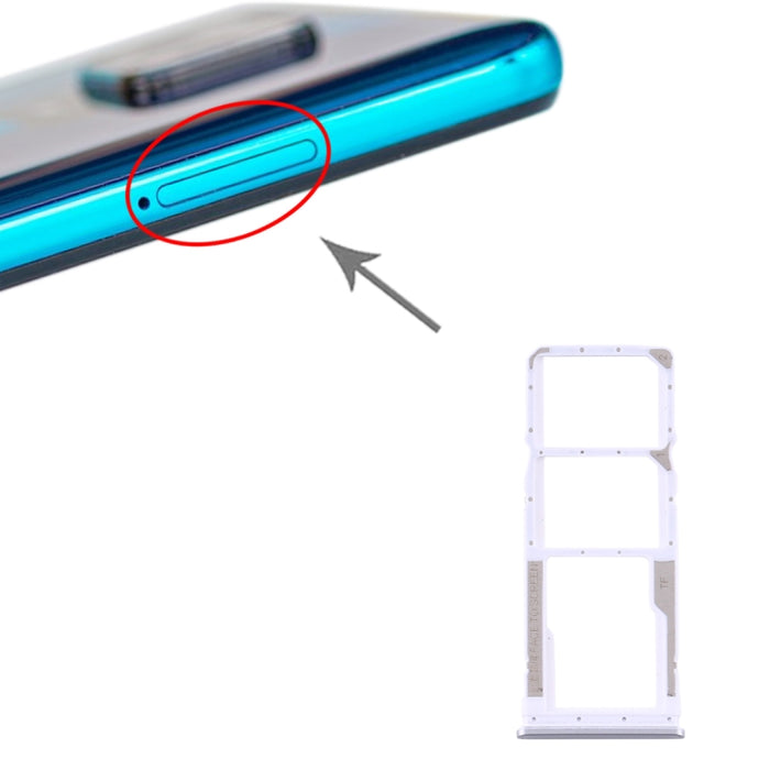 Bandeja de tarjeta SIM + Bandeja de tarjeta SIM + Bandeja de tarjeta Micro SD para Xiaomi Redmi Note 9S / Redmi Note 9 Pro Max / Redmi Note 9 Pro India / Note 10 Lite, For Xiaomi Redmi Note 9S / Redmi Note 9 Pro Max / Redmi Note 9 Pro India            ...