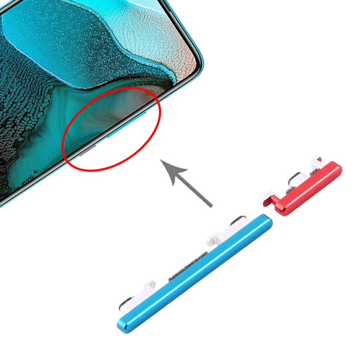 Botón de Encendido y Botón de Control de Volumen para Xiaomi Redmi K30 Pro, For Xiaomi Redmi K30 Pro