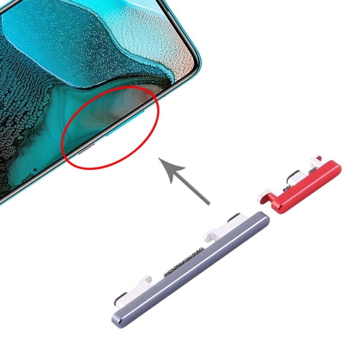 Botón de Encendido y Botón de Control de Volumen para Xiaomi Redmi K30 Pro, For Xiaomi Redmi K30 Pro