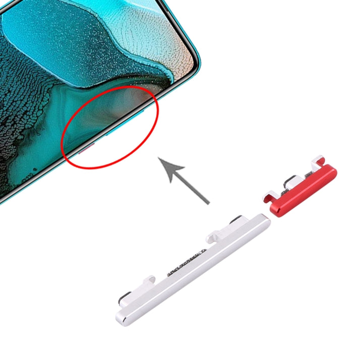 Botón de Encendido y Botón de Control de Volumen para Xiaomi Redmi K30 Pro, For Xiaomi Redmi K30 Pro