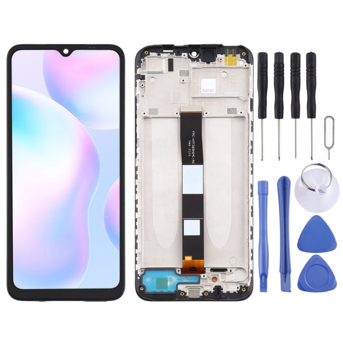 Pantalla LCD y digitalizador de montaje completo con marco para Xiaomi Redmi 9A / Redmi 9C / Redmi 9C NFC / Redmi 9AT / Redmi 9i / Redmi 9 Activ / Poco C31 / Redmi 10A, For Xiaomi Redmi 9A