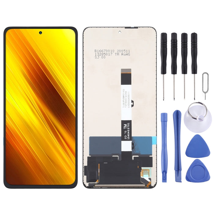 Pantalla LCD original y digitalizador de montaje completo para Xiaomi Poco X3 / Poco X3 NFC / Poco X3 Pro M2102J20SG, M2102J20SI, MZB07Z0IN / MZB07Z1IN / MZB07Z2IN / MZB07Z3IN / MZB07Z4IN / MZB9965IN / M2007JCG / M2007J20CT, For Xiaomi Poco X3(Original)