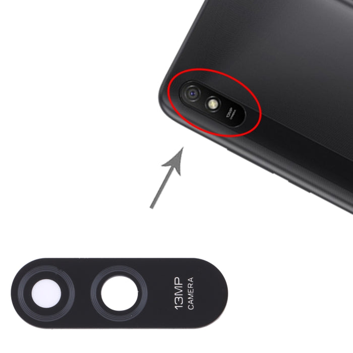 Lente de cámara trasera de 10 piezas para Xiaomi Redmi 9A / Redmi 9i M2006C3LVG M2006C3LG M2006C3LI M2006C3LII, For Xiaomi Redmi 9A