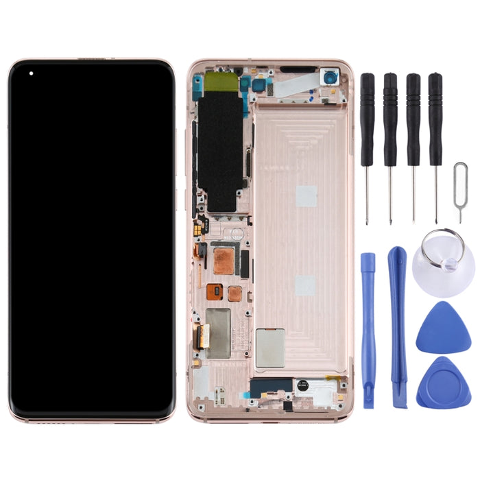 Pantalla LCD y digitalizador de montaje completo con marco para Xiaomi Mi 10 5G / Mi 10 Pro 5G M2001J2G, M2001J2I (Versión S), For Xiaomi Mi 10 5G(S Version)(Grey), For Xiaomi Mi 10 5G (S Version)(Gold)