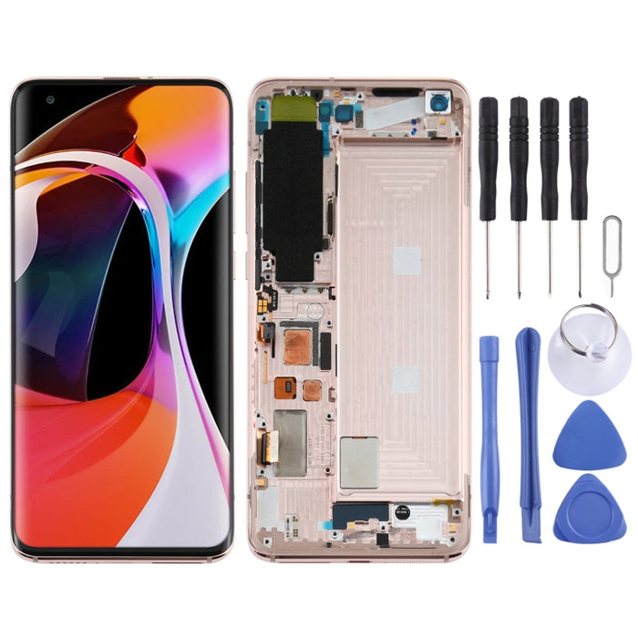 Pantalla LCD y digitalizador de montaje completo con marco para Xiaomi Mi 10 5G / Mi 10 Pro 5G M2001J2G, M2001J2I (Versión S), For Xiaomi Mi 10 5G(S Version)(Grey), For Xiaomi Mi 10 5G (S Version)(Gold)