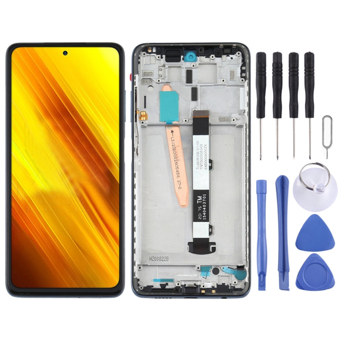 Pantalla LCD Original Y Montaje Completo Del Digitalizador Con Marco Para Xiaomi Poco X3 NFC / Poco X3, For Xiaomi Poco X3 NFC / Poco X3(Original)