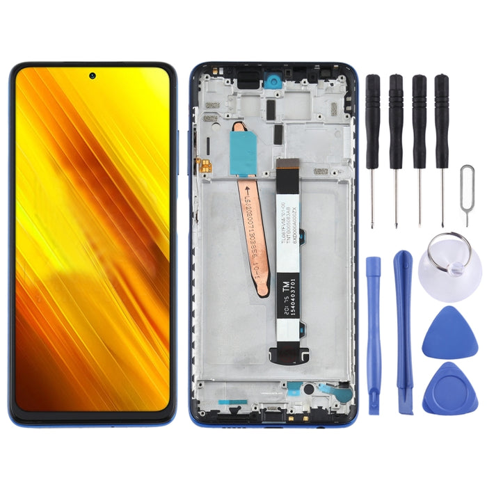 Pantalla LCD Original Y Montaje Completo Del Digitalizador Con Marco Para Xiaomi Poco X3 NFC / Poco X3, For Xiaomi Poco X3 NFC / Poco X3(Original)