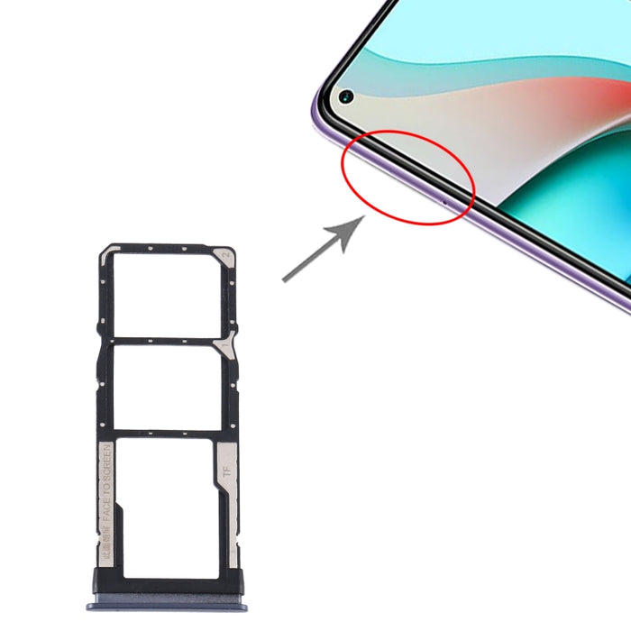 Bandeja Tarjeta SIM + Bandeja Tarjeta SIM + Bandeja Tarjeta Micro SD para Xiaomi Redmi Note 9 5G / Redmi Note 9T M2007J22G M2007J22C, For Xiaomi Redmi Note 9 5G