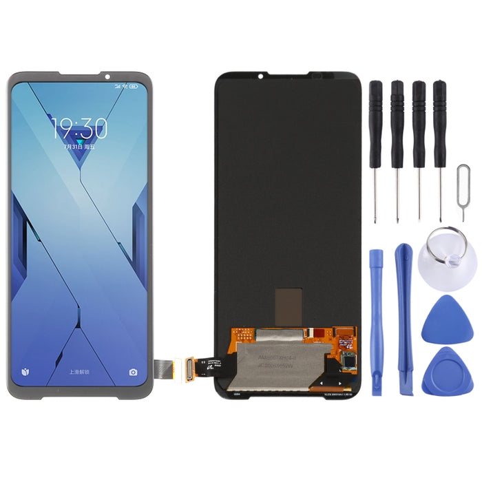 Pantalla LCD de material AMOLED original y ensamblaje completo del digitalizador para Xiaomi Black Shark 3S, For Xiaomi Black Shark 3S(AMOLED Material)