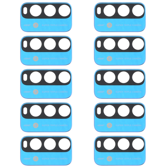 Lente de cámara trasera de 10 piezas para Xiaomi Redmi Note 9 4G M2010J19SC, For Xiaomi Redmi Note 9 4G, For Xiaomi Redmi Note 9 4G (Blue)