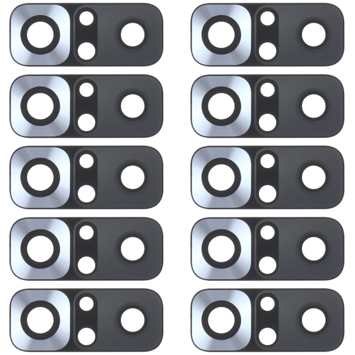 Lente de cámara trasera de 10 piezas para Xiaomi Redmi Note 10 4G M2101K7AI M2101K7AG, For Xiaomi Redmi Note 10 4G, For Xiaomi Redmi Note 10 4G(Black)