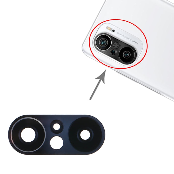 Lente de cámara trasera de 10 piezas para Xiaomi Mi 11i / Mi 11X / Mi 11X Pro / Redmi K40 Pro / Redmi K40 M2012K11AC M2012K11C, For Xiaomi Redmi K40 Pro