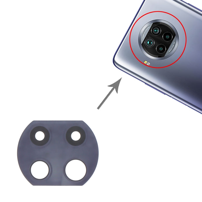 Lente de cámara trasera de 10 piezas para Xiaomi Mi 10i M2007J17I, For Xiaomi Mi 10i