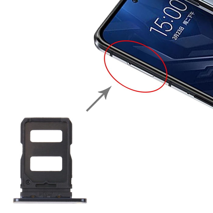 Bandeja Tarjeta SIM + Bandeja Tarjeta SIM para Xiaomi Black Shark 4/Black Shark 4 Pro, For Xiaomi Black Shark 4/Black Shark 4 Pro