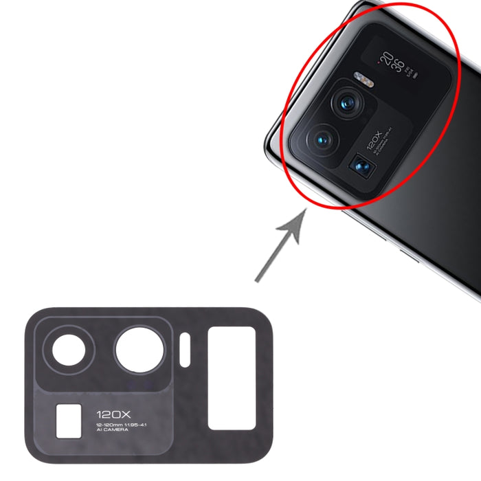 Lente de Cámara Trasera para Xiaomi Mi 11 Ultra M2102K1G, M2102K1C, For Xiaomi Mi 11 Ultra