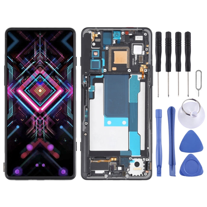 Pantalla LCD de material OLED y ensamblaje completo del digitalizador con marco para Xiaomi Redmi K40 Gaming M2012K10C M2104K10AC, For Xiaomi Redmi K40 Gaming