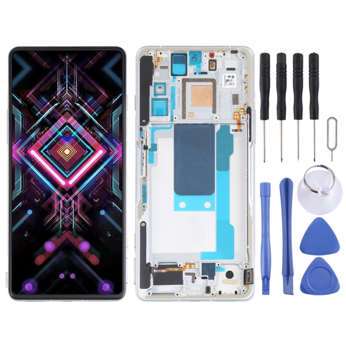 Pantalla LCD de material OLED y ensamblaje completo del digitalizador con marco para Xiaomi Redmi K40 Gaming M2012K10C M2104K10AC, For Xiaomi Redmi K40 Gaming