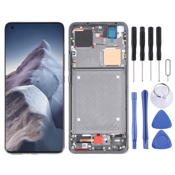 Pantalla LCD de material AMOLED original y ensamblaje completo del digitalizador con marco para Xiaomi Mi 11 Ultra / Mi 11 Pro M2102K1G M2102K1C M2102K1AC, For Xiaomi Mi 11 Ultra / Mi 11 Pro(Original), For Xiaomi Mi 11 Ultra(Original)