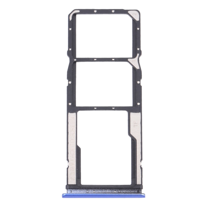Bandeja de Tarjeta SIM + Bandeja de Tarjeta SIM + Bandeja de Tarjeta Micro SD para Xiaomi Redmi 9T 4G / Redmi Note 9 4G J19S M2010J19SC M2010J19SG M2010J19SY, For Xiaomi Redmi 9T 4G